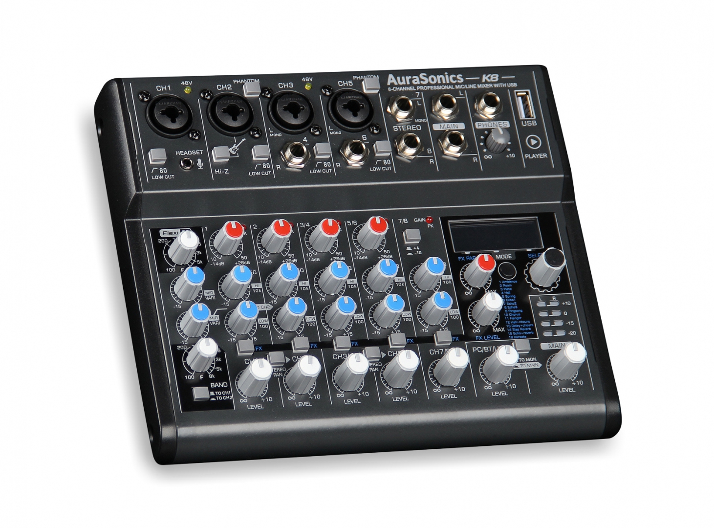 AuraSonics K8 компактный микшерный пульт в Яшкино
