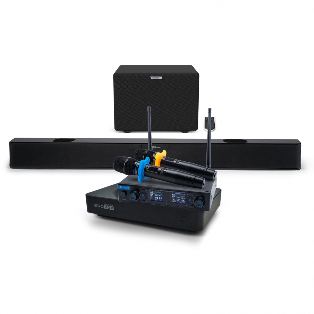 Hi-End караоке-система EVOBOX Premium + EvoSoundBar (саундбар с караоке) в Яшкино