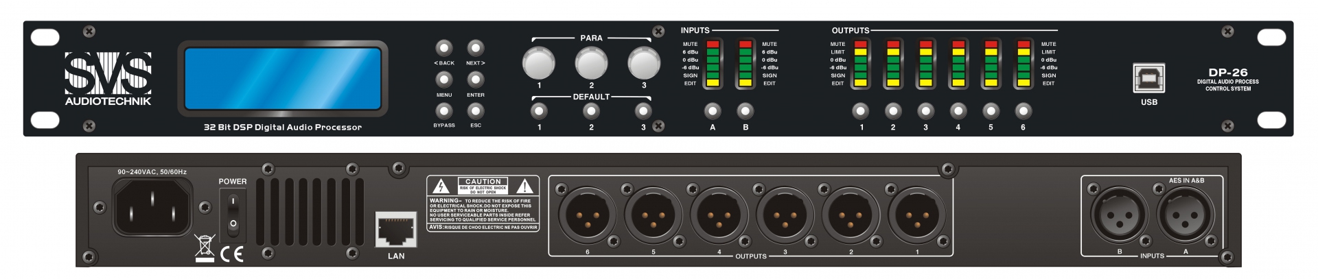 SVS Audiotechnik DP-26 Цифровой процессор: 2 входа 6 выходов в Яшкино