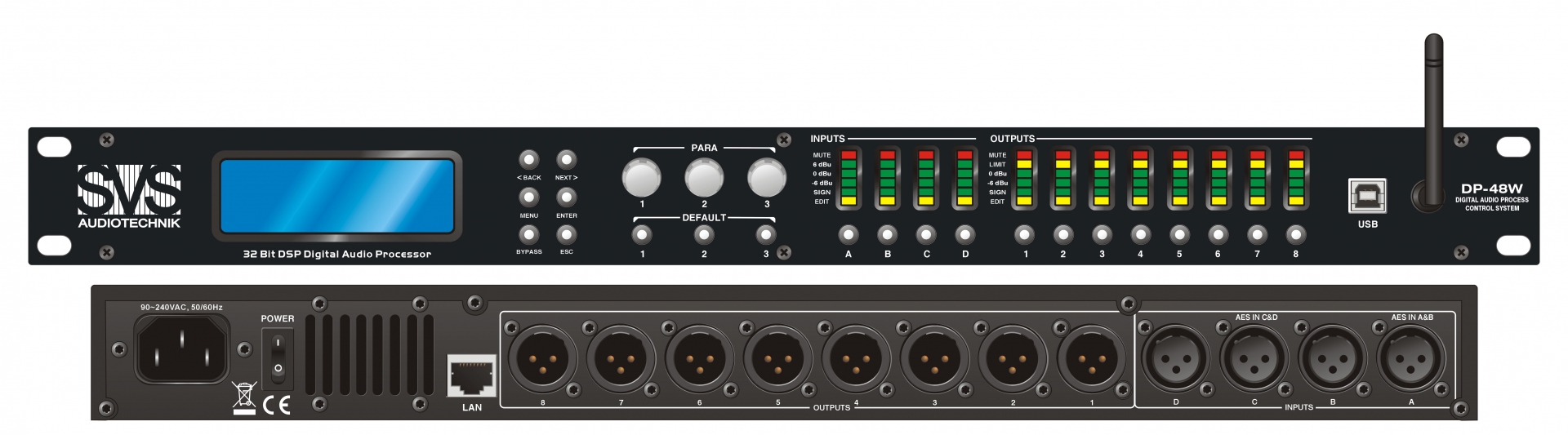 SVS Audiotechnik DP-48W Цифровой процессор: 4 входа 8 выходов в Яшкино