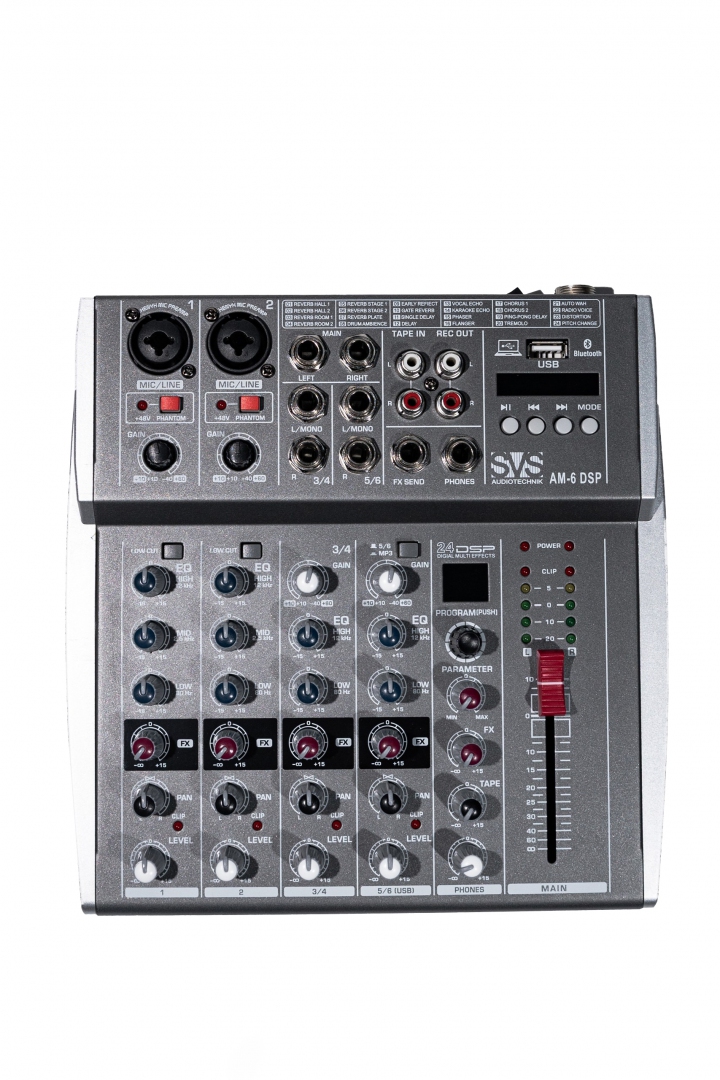 SVS Audiotechnik mixers AM-6 DSP Микшерный пульт аналоговый, 6-канальный SVS Audiotechnik mixers в Яшкино